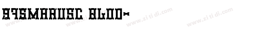 975MaruSC Blod字体转换